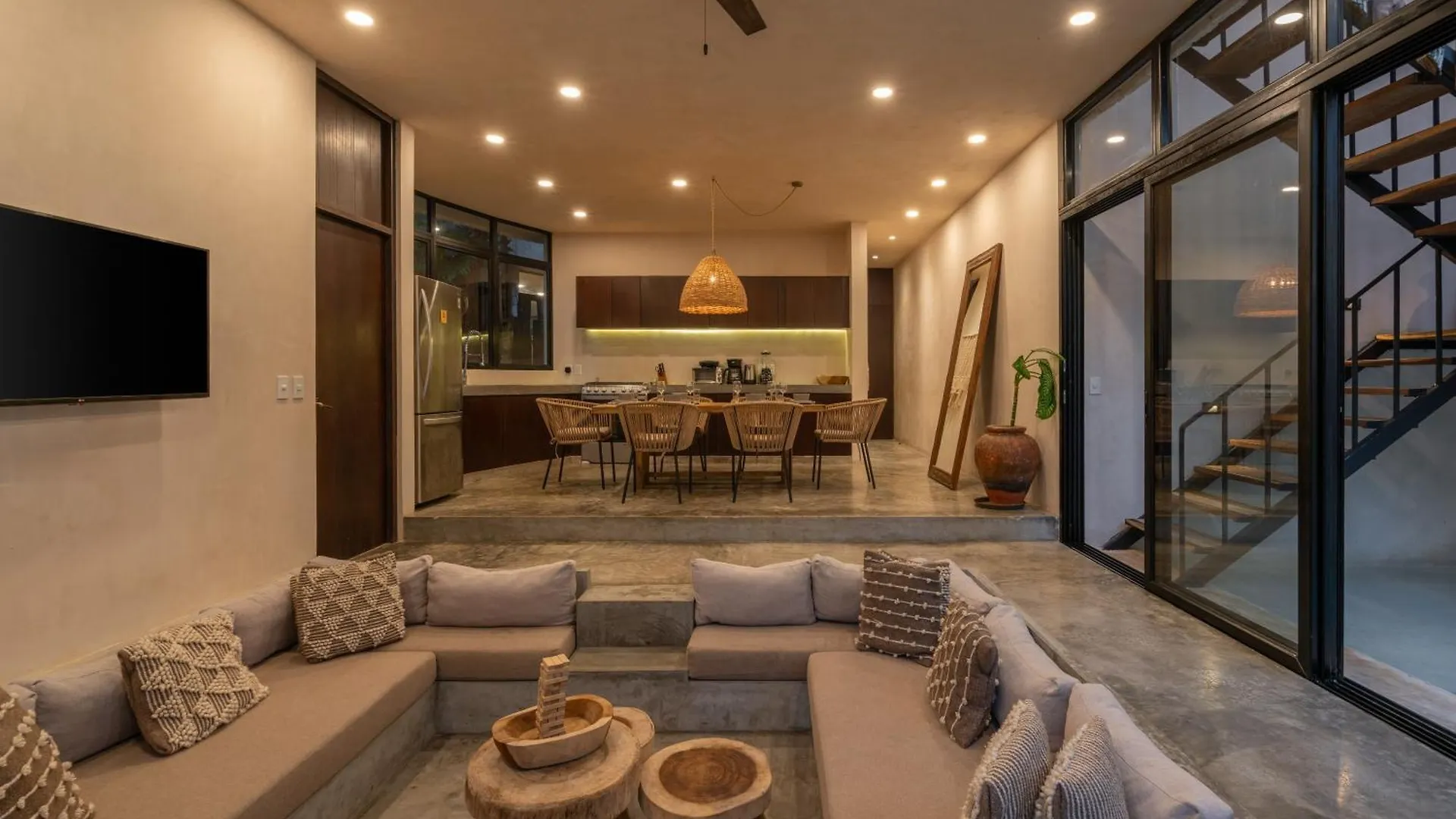 빌라 Auralis Boho Boho Villa-Priv Pool-Concierge-Bbq 3B 툴룸 멕시코