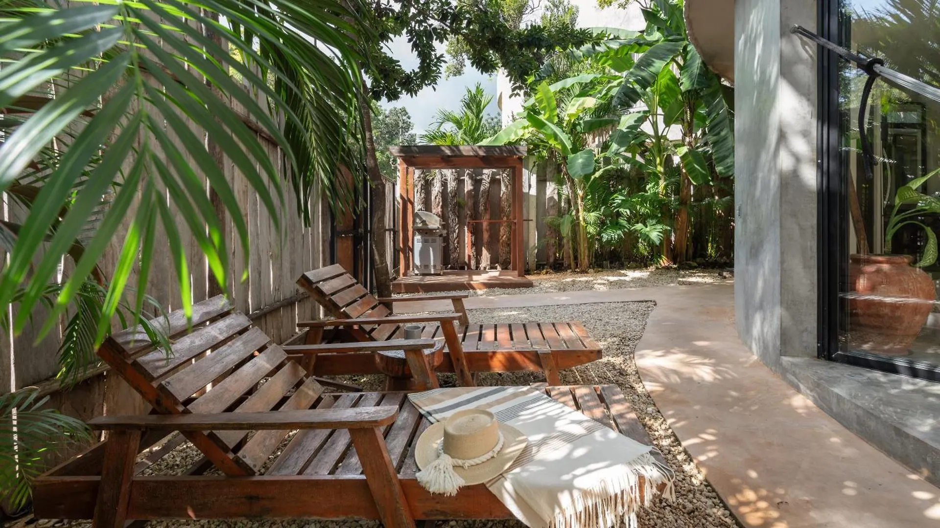 빌라 Auralis Boho Boho Villa-Priv Pool-Concierge-Bbq 3B 툴룸 멕시코